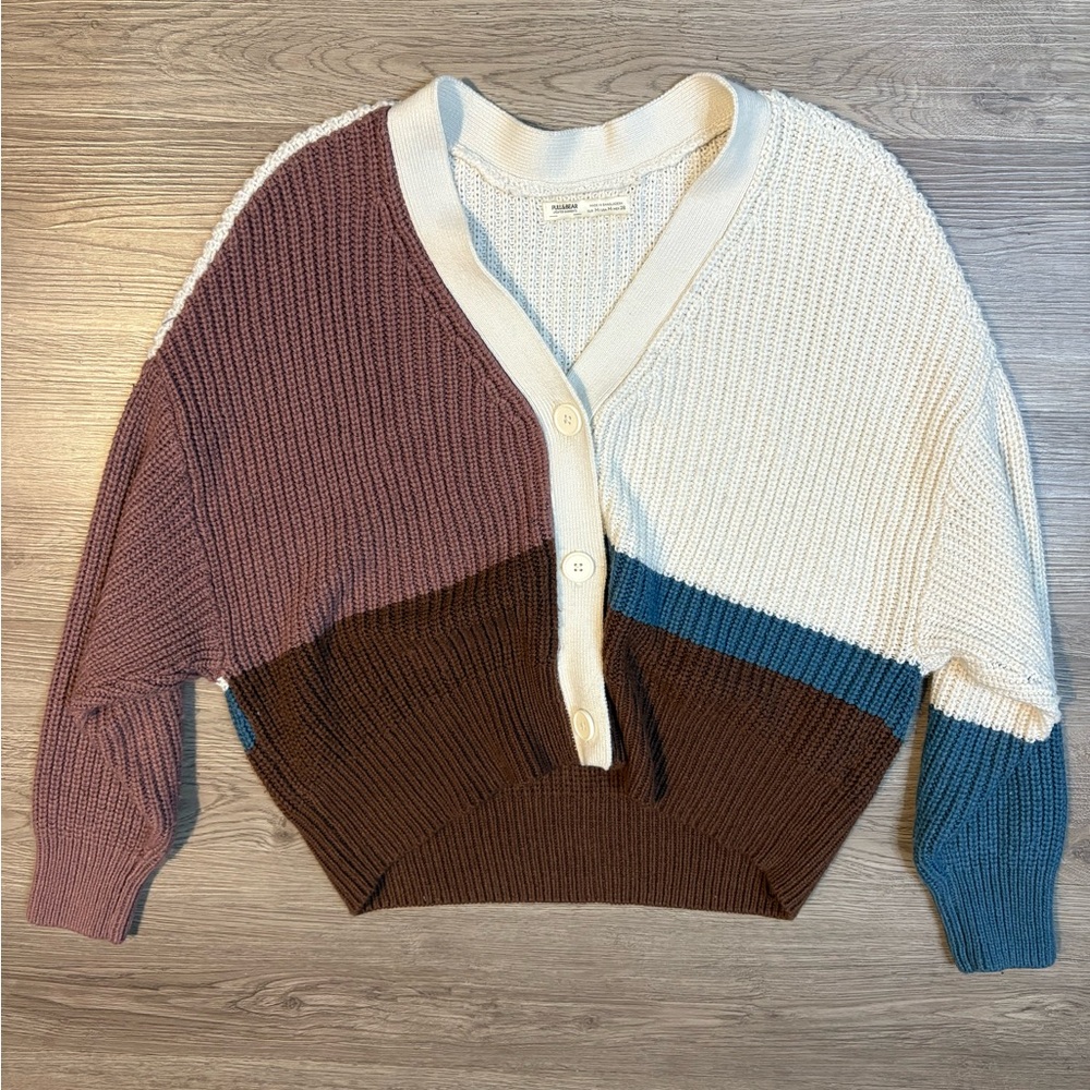 Pull&Bear Multicolor Button-Up Cardigan